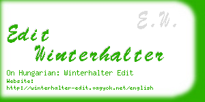 edit winterhalter business card